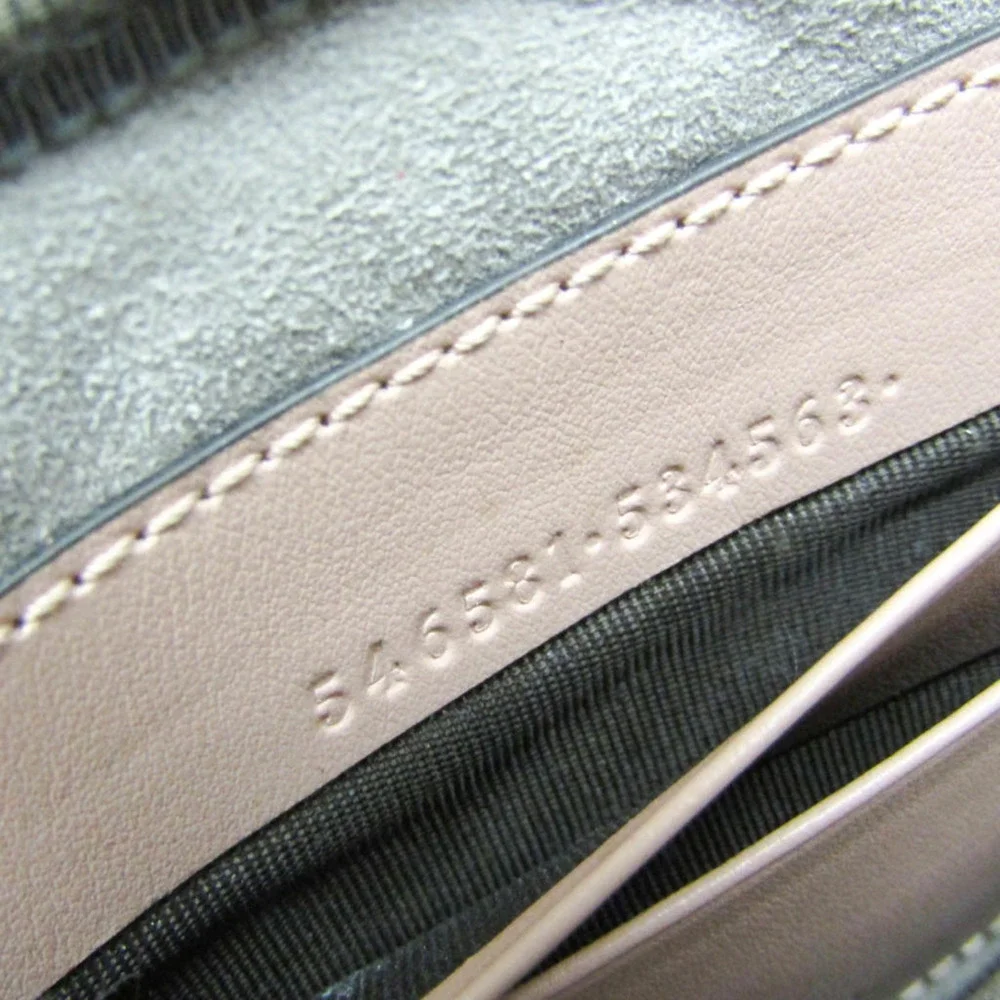 GUCCI Pink Leather GG Marmont Shoulder Bag - Picture 13 of 13